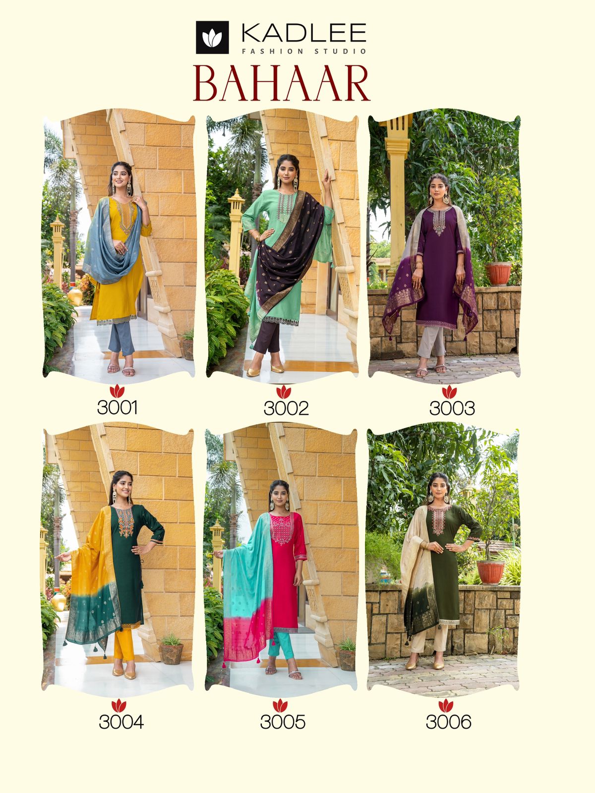 Bahaar By Kadlee Viscose Weaving Kurti With Bottom Dupatta Wholesale Shop In Surat